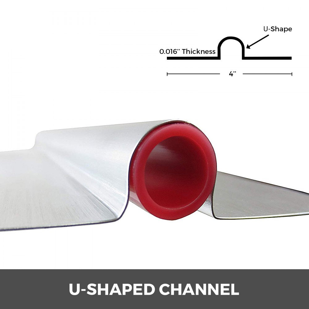 VEVOR PEX Heat Transfer Plates, 200 pcs Box Radiant Heat Transfer Plates, 4 ft Aluminum PEX Heat Transfer Plates, 1/2