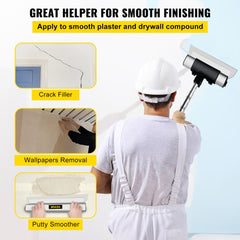 VEVOR Skimming Blade Set,25+40+60 cm Blades + 35"-78" Extension Handle，European Stainless Steel Construction Knife