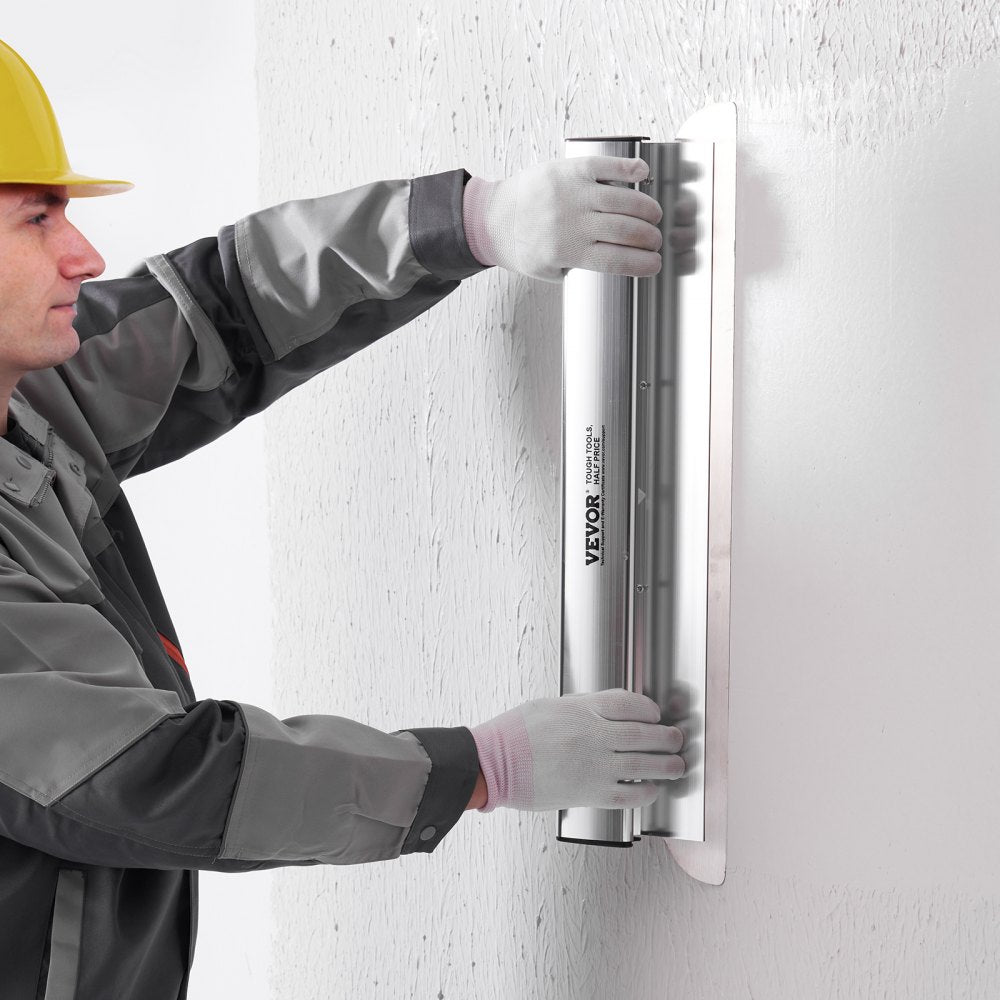VEVOR Drywall Skimming Blade Set, 10/16/24/32/40 in Skimming Blades + 34-81.6 in Extension Handle Pole, Stainless Steel