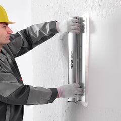 VEVOR Drywall Skimming Blade Set, 10/16/24/32/40 in Skimming Blades + 34-81.6 in Extension Handle Pole, Stainless Steel