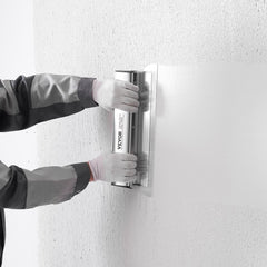 VEVOR Drywall Skimming Blade Set, 7/10/14/16/24 in Skimming Blades + 34 - 81.6 in Extension Handle Pole, Stainless