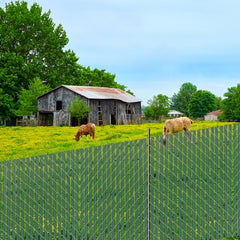 VEVOR Bottom Locking Privacy Slats, Single-Wall Vertical Bottom-Locking Slats for Chain-Link Fence, High-Density HDPE