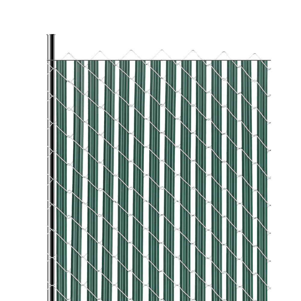 VEVOR Bottom Locking Privacy Slats, Single-Wall Vertical Bottom-Locking Slats for Chain-Link Fence, High-Density HDPE