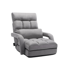 VEVOR Floor Chair, Floor Gaming Chair with 5 Adjustable Position and Back Support, Folding Sofa Chair with Armrest for