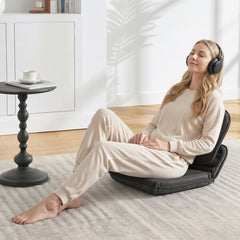 VEVOR Floor Chair, 5 Adjustable Positions Folding Floor Gaming Chair with Ergonomic Back Support, Sturdy Metal Frame