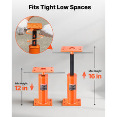 VEVOR House Floor Jack, 12"-16" Height Range, 9700 lbs Max Load Capacity, Adjustable Support Beam Basement Jack Post