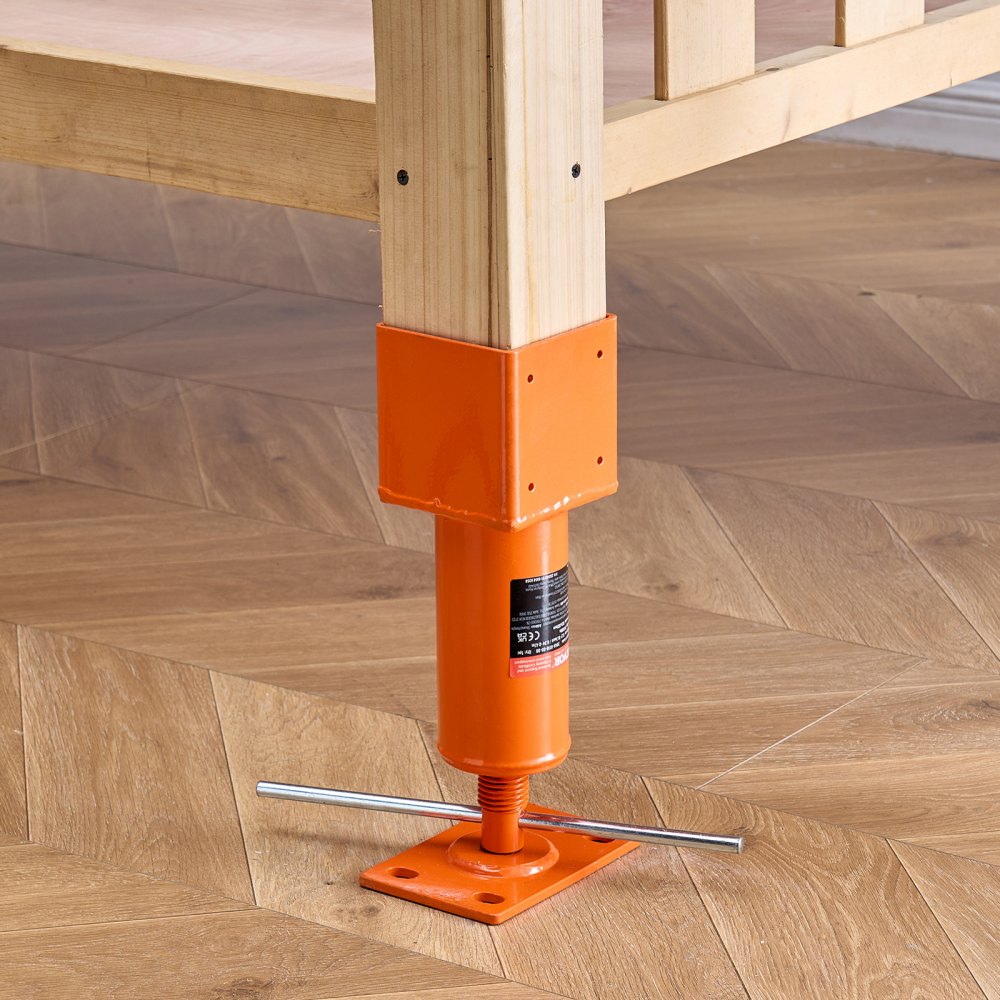 VEVOR Screw Jack Post, 4" x 4", 13.2"-18.7" Height Range, 24700 lbs Max Load Capacity, Adjustable Shore Jack, Temporary