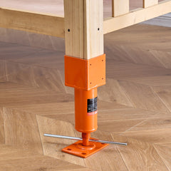 VEVOR Screw Jack Post, 4" x 4", 13.2"-18.7" Height Range, 24700 lbs Max Load Capacity, Adjustable Shore Jack, Temporary