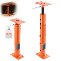 VEVOR House Floor Jacks, 2 Pack 19-36 Inch Height Range, 18000 lbs Max Load Capacity, Adjustable Support Beam Basement