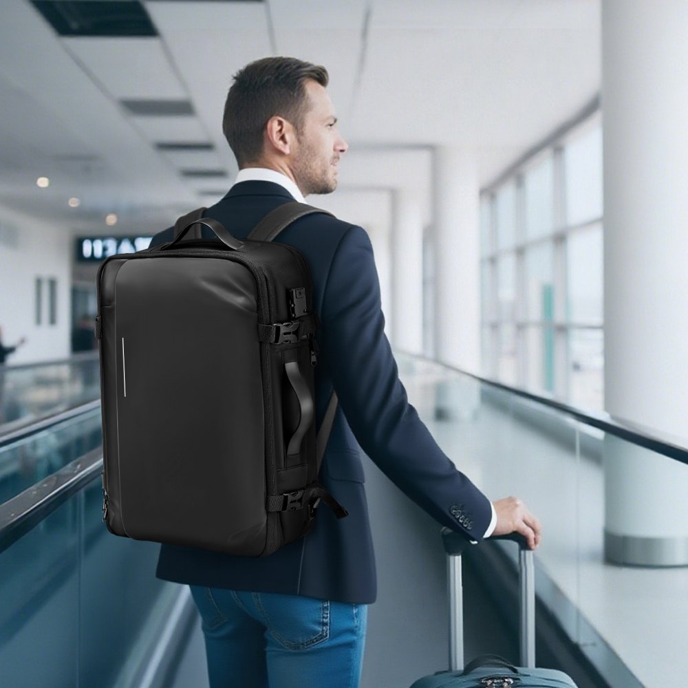VEVOR Vacuum Travel Backpack, 65L, Expandable Vacuum Seal Compression Travel Backpack with Pump, with TSA-Approved