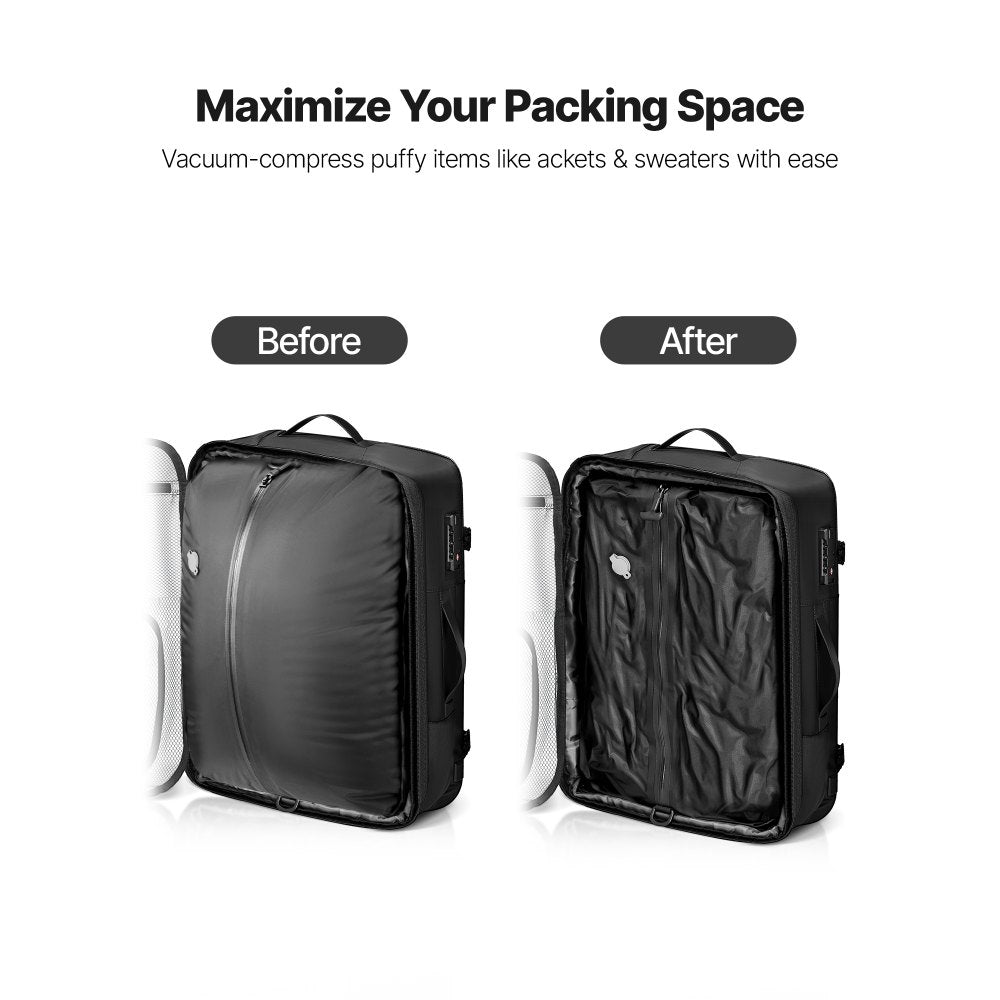 VEVOR Vacuum Travel Backpack, 80L, Expandable Vacuum Seal Compression Travel Backpack with Pump, with TSA-Approved