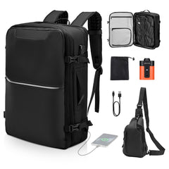 VEVOR Vacuum Travel Backpack, 80L, Expandable Vacuum Seal Compression Travel Backpack with Pump, with TSA-Approved