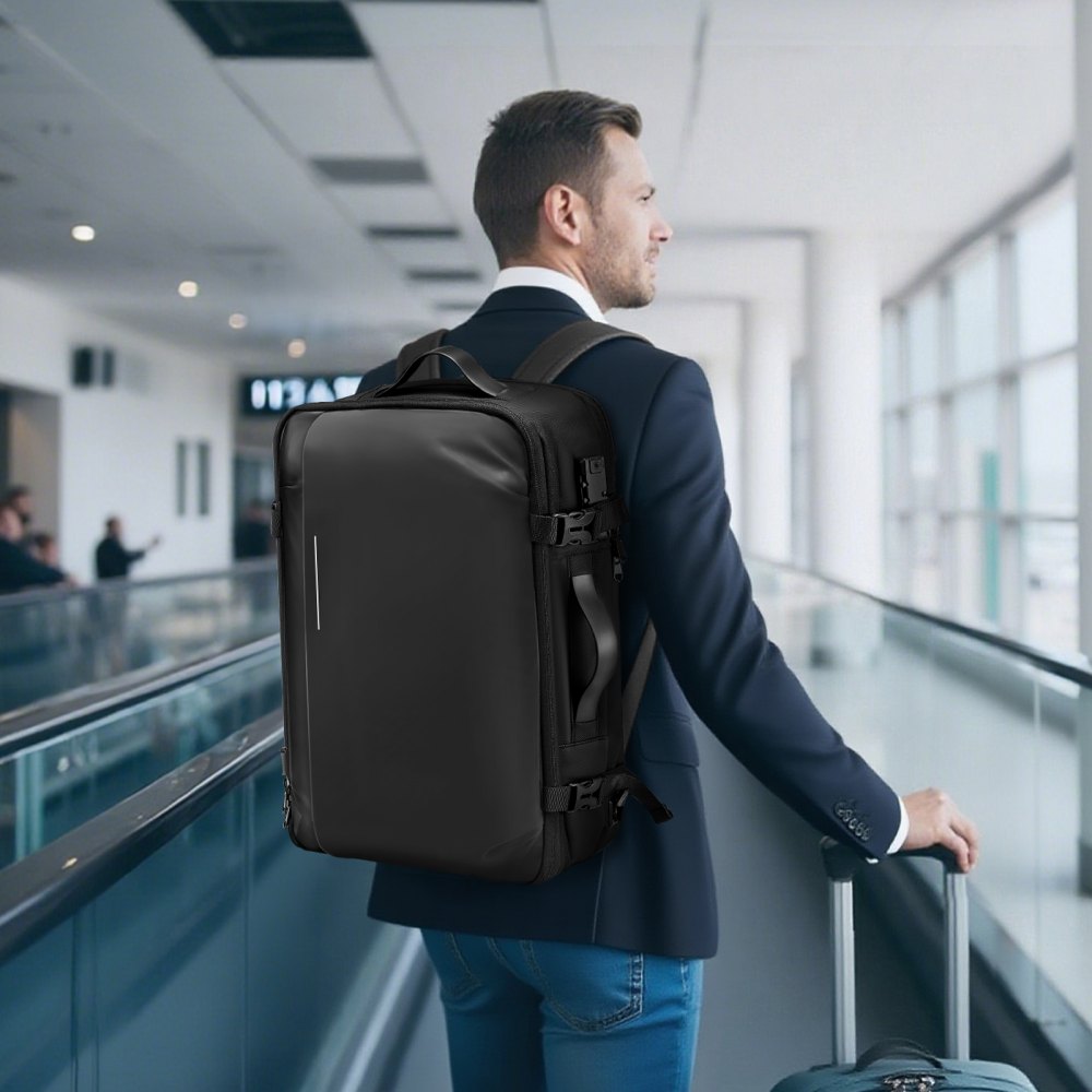 VEVOR Vacuum Travel Backpack, 65L, Expandable Vacuum Seal Compression Travel Backpack, with TSA-Approved Lock, Multiple