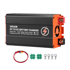 VEVOR DC to DC Battery Charger, 520W, 40A Alternator Charger, Fast DC-DC Charging for Portable Power Stations