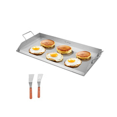 VEVOR Stainless Steel Griddle, 32x16 inch Universal Flat Top Rectangular Plate, Gas Grill Griddle for BBQ Grill