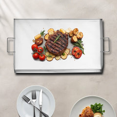 VEVOR Stainless Steel Griddle, 36x22 inch Universal Flat Top Rectangular Plate, Gas Grill Griddle for BBQ Grill