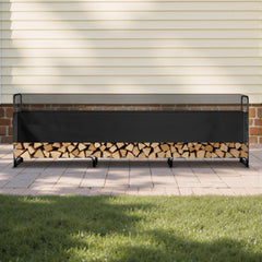 VEVOR Firewood Rack with Waterproof Cover, 150 x 14 x 46 in Outdoor Firewood Holder, 660lb Weight Capacity, 1/2 Cord