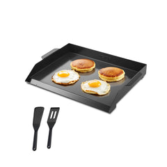 VEVOR Carbon Steel Griddle, 20x16 inch Universal Flat Top Rectangular Plate, Gas Grill Griddle for BBQ Grill