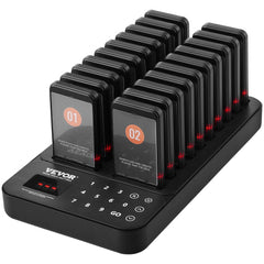 VEVOR Restaurant Pager System, Wireless 400m Long Range Lineup Waiting Queue Signal, Guest Customer Calling Beepers