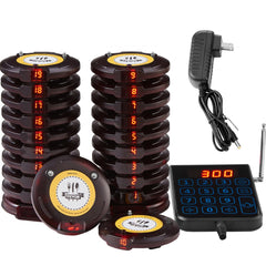 VEVOR Restaurant Pager System, Wireless 500m Long Range Lineup Waiting Queue Signal, Guest Customer Calling Beepers
