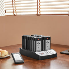 VEVOR Restaurant Pager System, Wireless 500m Long Range Lineup Waiting Queue Signal, Guest Customer Calling Beepers