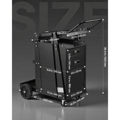 VEVOR Welding Cart, 2 Drawers Welder Cart Heavy Duty with Anti-Theft Lockable Cabinet, 350LBS Static Weight Capacity