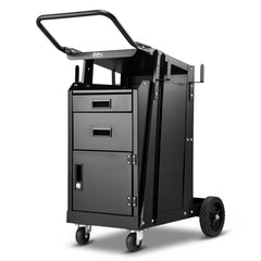VEVOR Welding Cart, 2 Drawers Welder Cart Heavy Duty with Anti-Theft Lockable Cabinet, 350LBS Static Weight Capacity