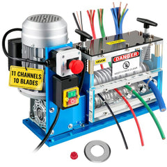 VEVOR Electric Wire Stripping Machine, 370W 0.06 inch -1.5 inch Automatic Motorized Cable Stripper with 75 ft/min
