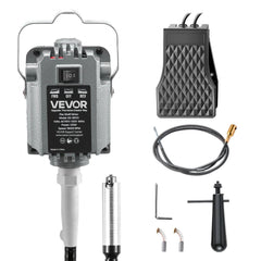 VEVOR Flex Shaft Grinder, 125W 18000RPM Electric Flex Shaft Rotary Tool, Foot Pedal Control Hanging Carver Grinder with