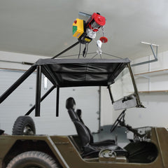 VEVOR Electric Hoist, 1760 lbs 120V Electric Winch with 328 ft Wireless Remote Control, 40 ft Single Cable Lifting