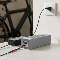 VEVOR 48V Electric Scooter Battery, 10Ah, Ebike Lithium Battery Pack with 30A BMS, Charger, T-Plug Expansion Cable