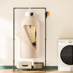 VEVOR Portable Clothes Dryer, Clothes Dryer with Dryer Bag, PTC Heating & LED Display, Foldable Mini Dryer with 5-H