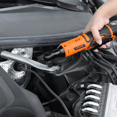 VEVOR Cordless Ratchet Wrench, 3/8 inch Drive, 240 RPM, up to 33 ft-lbs of Torque, Battery Powered Electric Ratchet