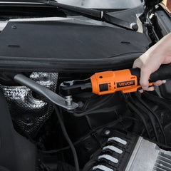 VEVOR Cordless Ratchet Wrench, 3/8 inch Drive, 230 RPM, up to 88 ft-lbs of Torque, Battery Powered Electric Ratchet