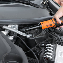 VEVOR Cordless Ratchet Wrench, 3/8 inch Drive, 240 RPM, up to 33 ft-lbs of Torque, Extended Battery Powered Electric
