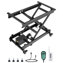 VEVOR Electric Lift Table, 330 lbs Capacity Single Scissor Lift Table, 8 - 28 in Height Adjustable Lifting Platform