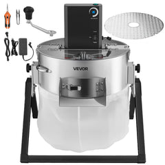 VEVOR Electric Bud Leaf Trimmer, 2-in-1 Manual & Electric, 16 in Bud Trimmer with Sharp Stainless Steel Blades, Bracket