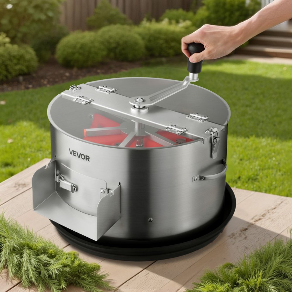 VEVOR Electric Bud Leaf Trimmer, 2-in-1 Manual & Electric, 16 in Bud Trimmer with Stainless Steel Blades, Visual