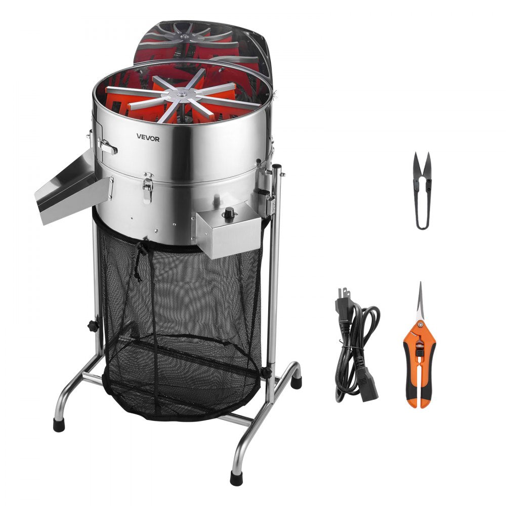 VEVOR Electric Bud Leaf Trimmer, 18 in Tiltable Bud Trimmer with Sharp Stainless Steel Blades, Adjustable Speed