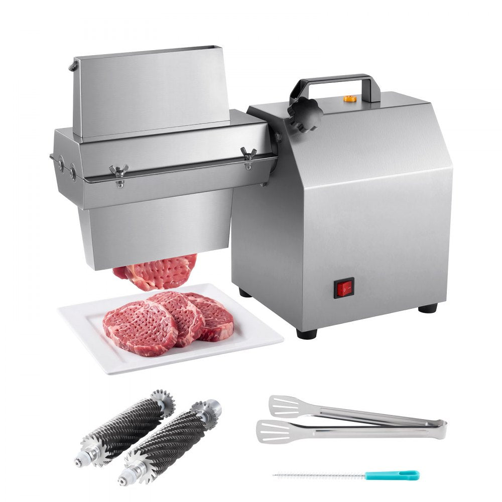 VEVOR Commercial Meat Tenderizer, 750W Electric Beef Machine 265 Lbs/H, for Turkey Chicken Pork, Heavy Duty Stainless