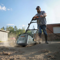 VEVOR Plate Compactor, 130W Output Electric Ground Rammer, 5 kN Force, 3.9 in Depth, 16 m/min Speed, 3304 sq.ft/h