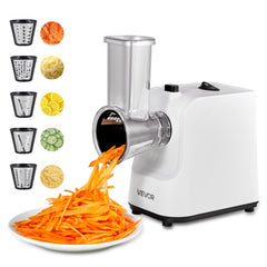 VEVOR Electric Cheese Grater Salad Maker, 200W Salad Shooter, Electric Vegetable Slicer Shredder Chopper for Fruits