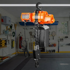 VEVOR Electric Chain Hoist, 2200 lbs Load, 20 ft Lifting Height, 6.9 ft/min Speed, 120V, Single Phase Overhead Crane