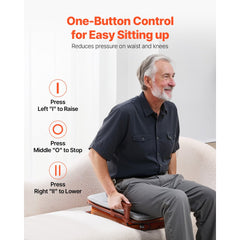 VEVOR Electric Seat Assist Lifting Cushion, 200lb Capacity, up to 34° Chair Lift Assist Device, with One-Button Control