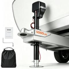 VEVOR Electric Trailer Jack, Power Tongue Jack Weight Capacity 4000 lbs, 9.84"-33.85" Electric Tongue Jack with