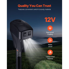 VEVOR Electric Trailer Jack, 5000 lbs, Heavy Duty RV Electric Power Tongue Jack with 2 Way Connector, Manual Crank