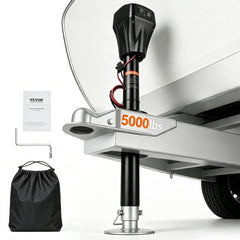 VEVOR Electric Trailer Jack, 5000 lbs, Heavy Duty RV Electric Power Tongue Jack with 2 Way Connector, Manual Crank