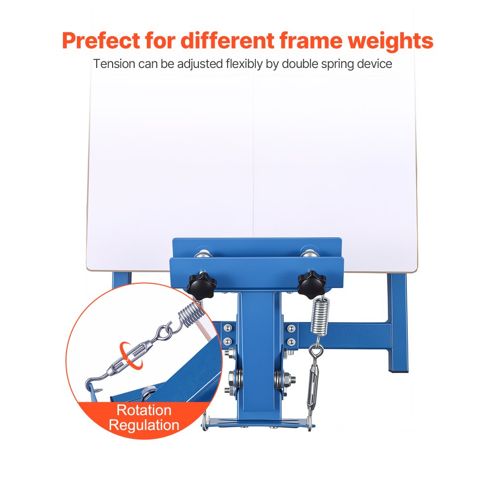 VEVOR Screen Printing Machine 1 Color 1 Station Silk Screen Printing Press, 21.3 x 17.7 in Platen, Adjustable Tension