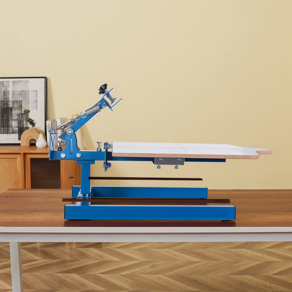 VEVOR Screen Printing Machine 1 Color 1 Station Silk Screen Printing Press, 21.3 x 17.7 in Platen, Adjustable Tension