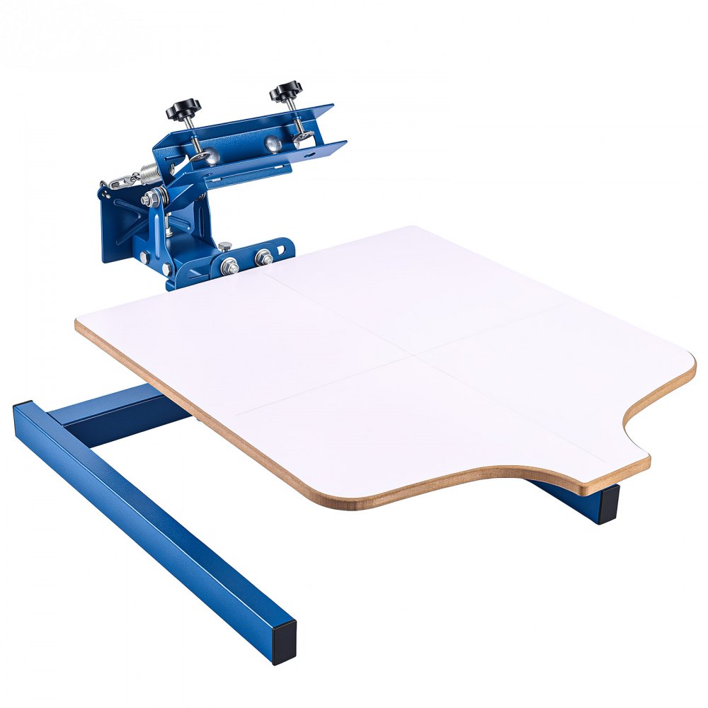 VEVOR Screen Printing Machine 1 Color 1 Station Silk Screen Printing Press, 21.3 x 17.7 in Platen, Adjustable Tension